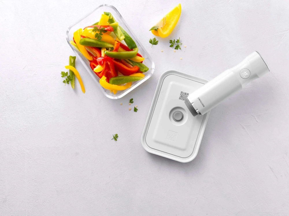 Stiklinis vakuuminis indas ZWILLING Fresh & Save, dydis: M, 0.90 l
