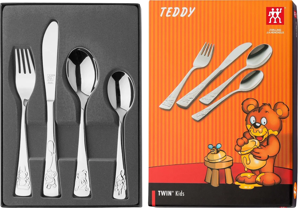 ZWILLING Teddy vaikiškų stalo įrankių rinkinys, 4 dalys