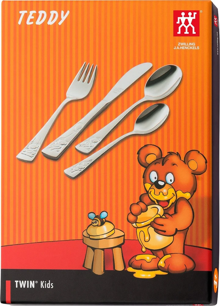 ZWILLING Teddy vaikiškų stalo įrankių rinkinys, 4 dalys