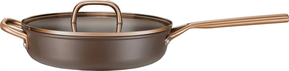 Keptuvė Zwilling ZWILLING Milano Sauté Pan with Glass Lid 28 cm, Brown