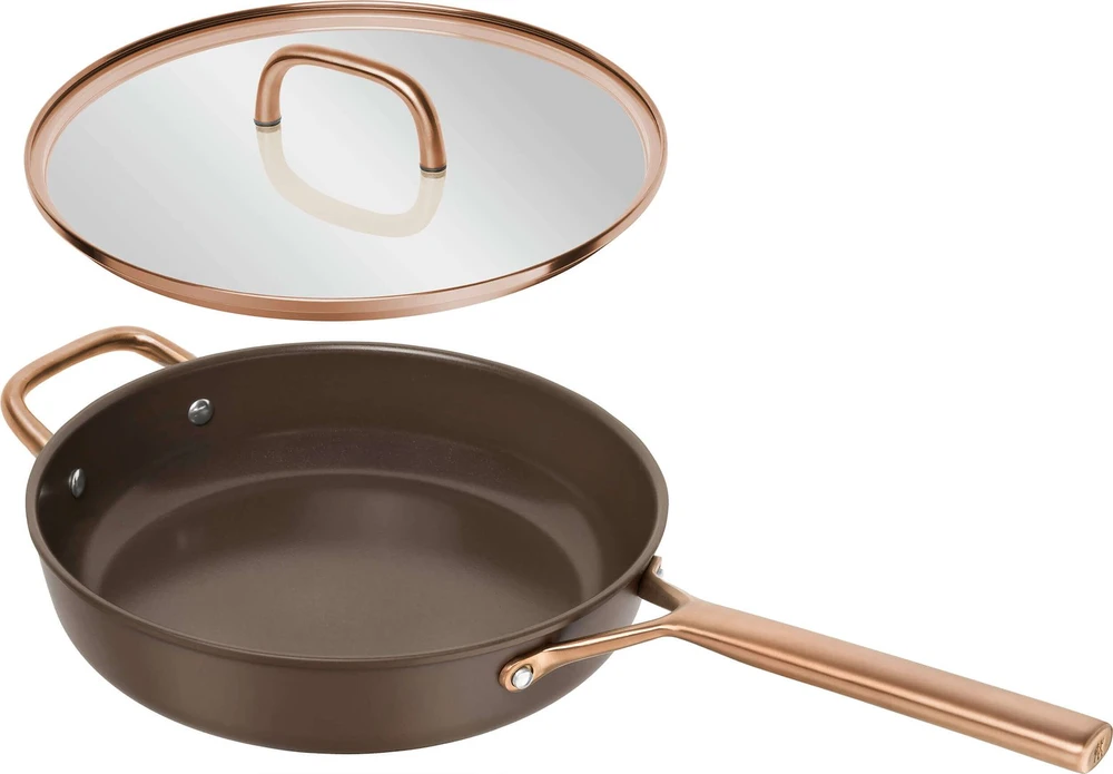 Keptuvė Zwilling ZWILLING Milano Sauté Pan with Glass Lid 28 cm, Brown