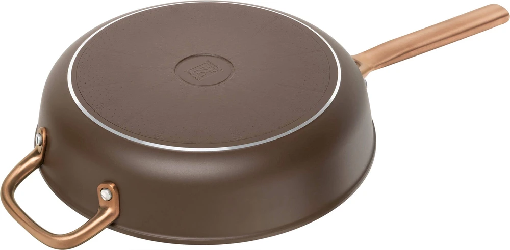 Keptuvė Zwilling ZWILLING Milano Sauté Pan with Glass Lid 28 cm, Brown