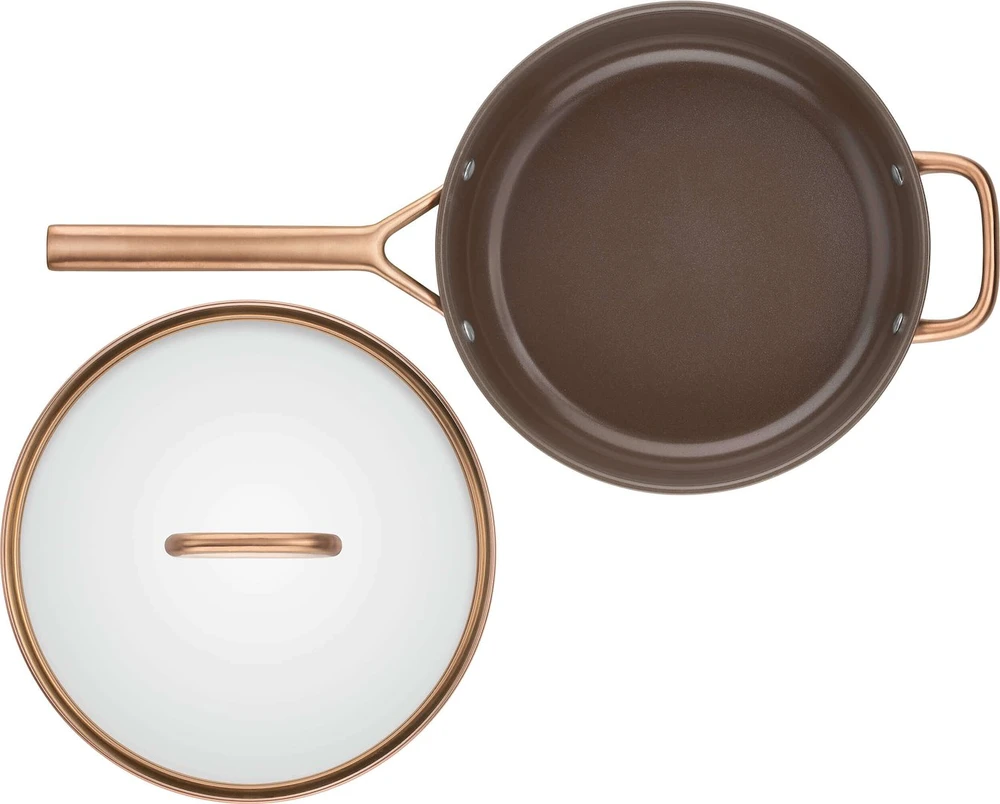 Keptuvė Zwilling ZWILLING Milano Sauté Pan with Glass Lid 28 cm, Brown