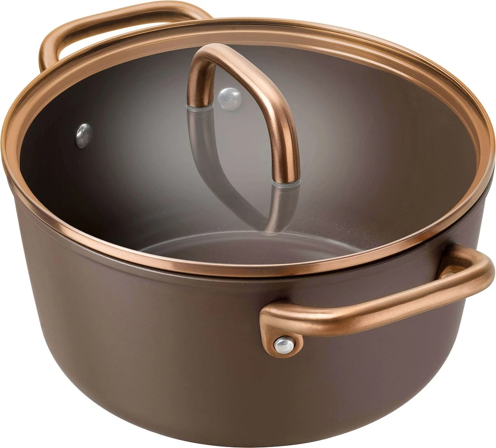 Zwilling ZWILLING Milano Stock Puodas with Glass Lid 24 cm, Brown