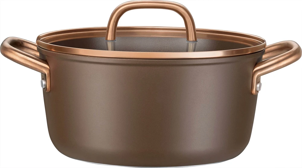 Zwilling ZWILLING Milano Stock Puodas with Glass Lid 24 cm, Brown