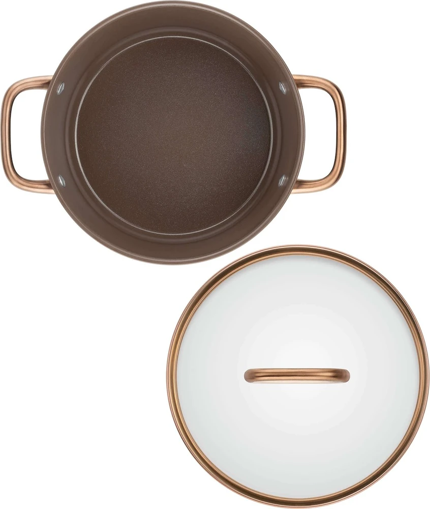 Zwilling ZWILLING Milano Stock Puodas with Glass Lid 24 cm, Brown