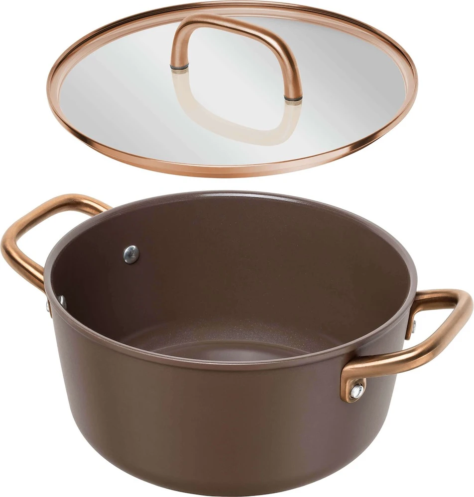 Zwilling ZWILLING Milano Stock Puodas with Glass Lid 24 cm, Brown