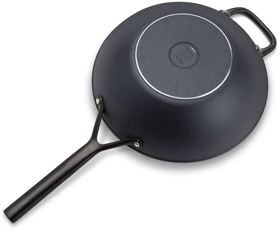 Keptuvė Zwilling ZWILLING Milano Wok with Glass Lid 30 cm, Juodas