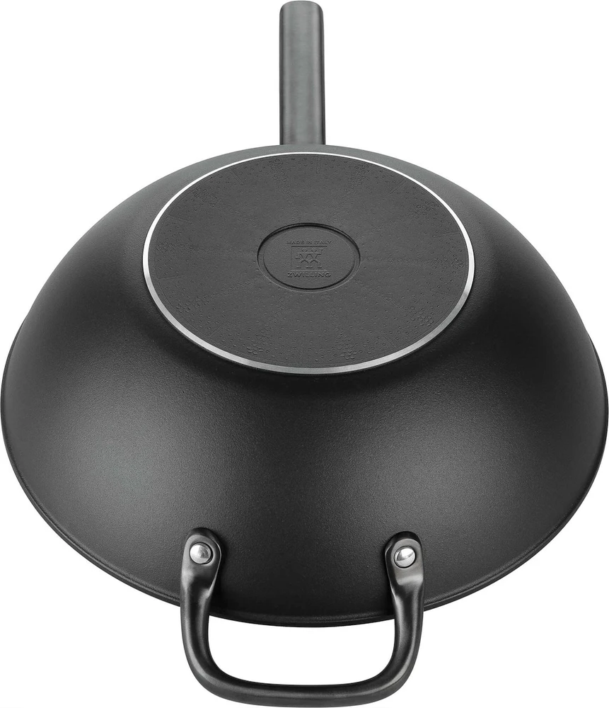 Keptuvė Zwilling ZWILLING Milano Wok with Glass Lid 30 cm, Juodas