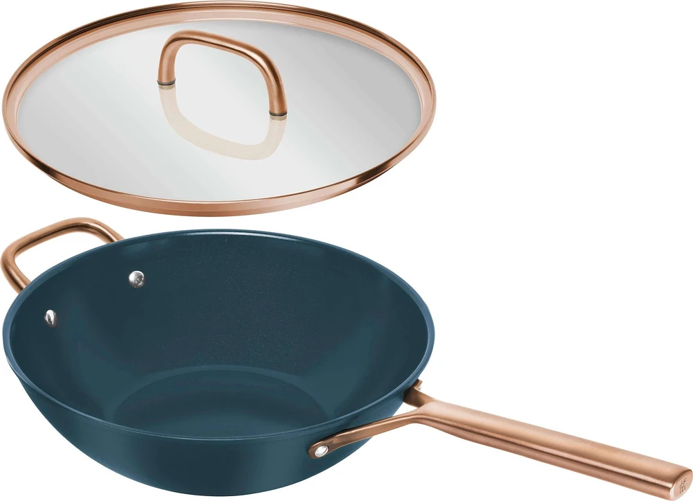 ZWILLING MILANO Wok su dangteliu 30 cm mėlyna