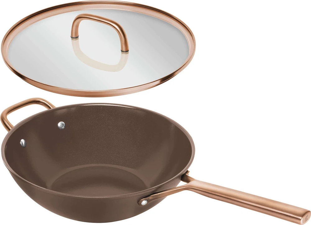ZWILLING MILANO Wok su dangteliu 30 cm ruda
