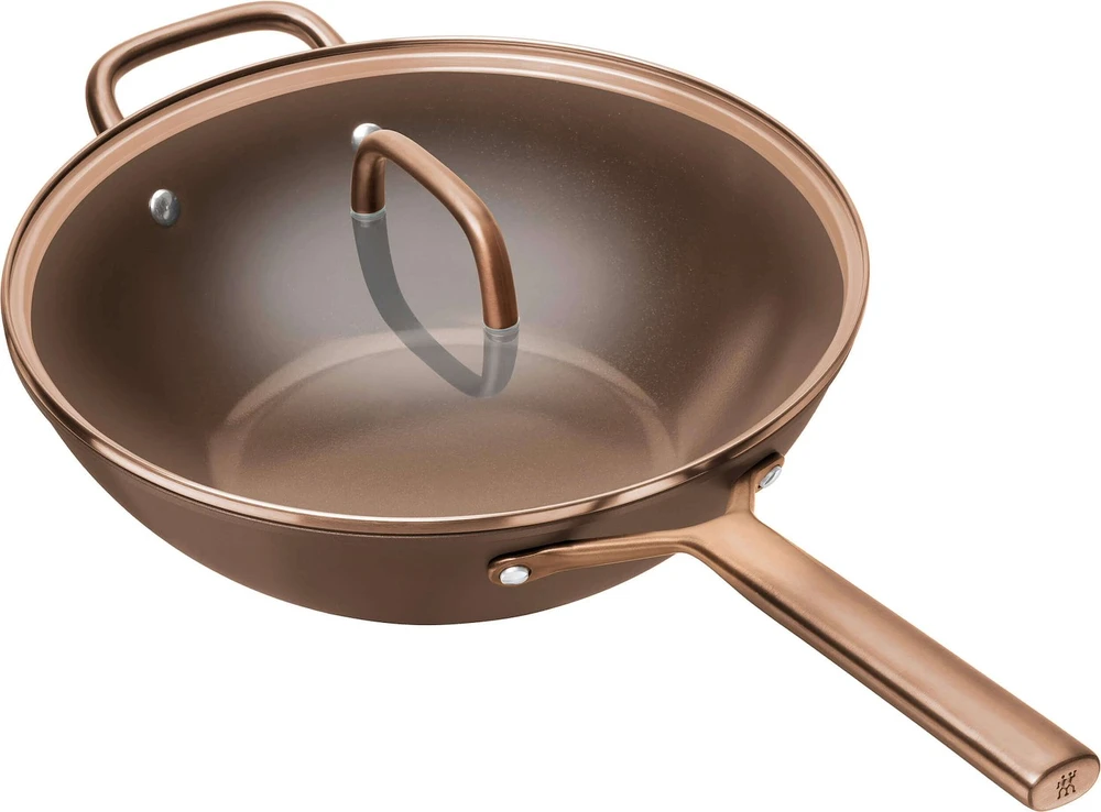 ZWILLING MILANO Wok su dangteliu 30 cm ruda