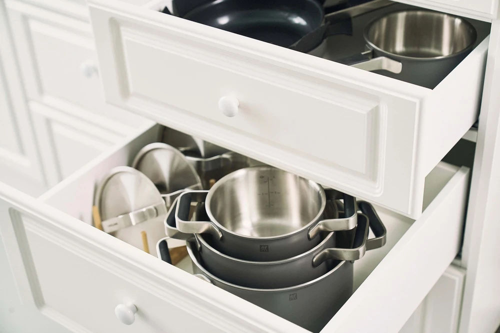 Zwilling - Pure puodų ir keptuvių rinkinys - pilkas - 3 dalių
