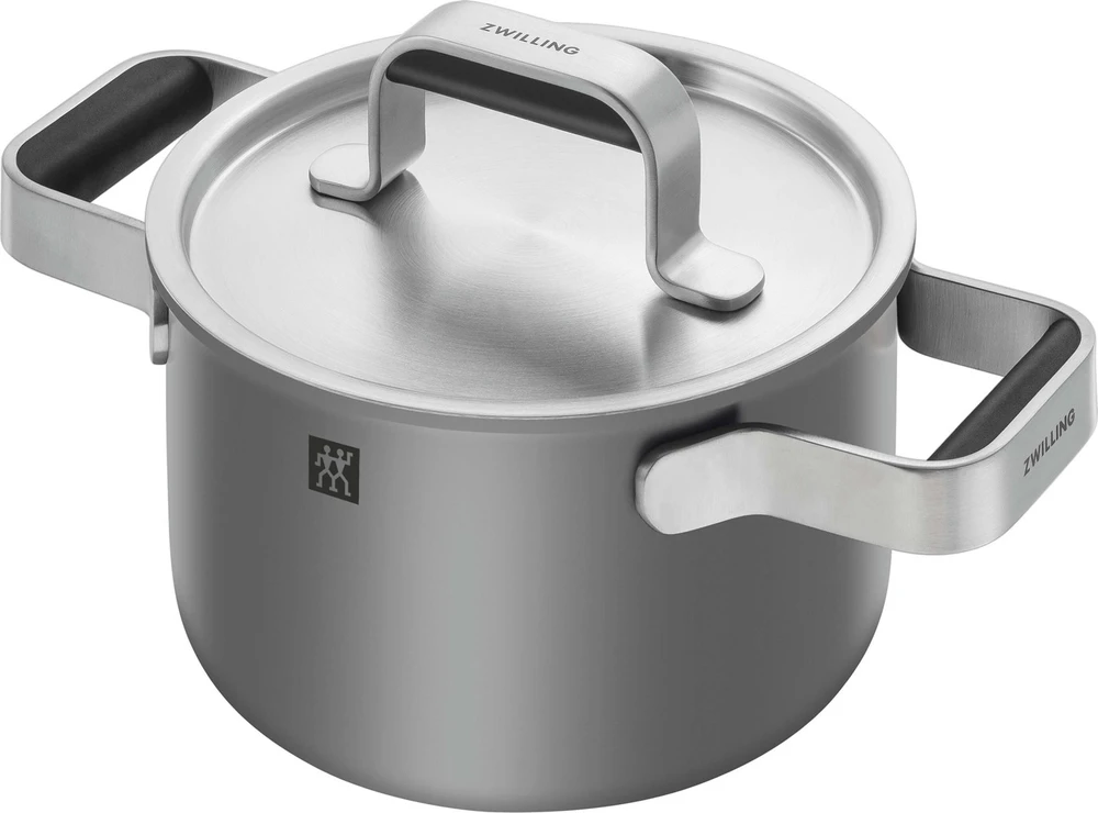 Zwilling - Pure puodų ir keptuvių rinkinys - pilkas - 3 dalių
