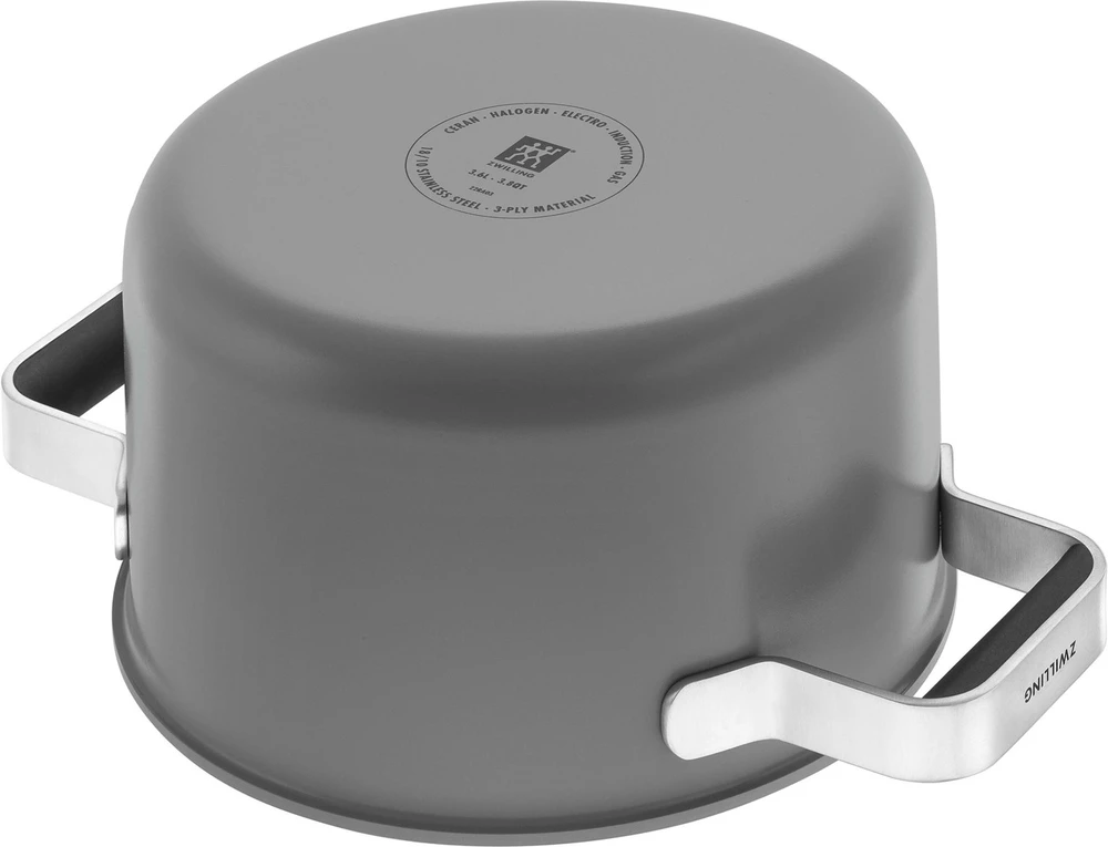 Zwilling - Pure puodų ir keptuvių rinkinys - pilkas - 3 dalių
