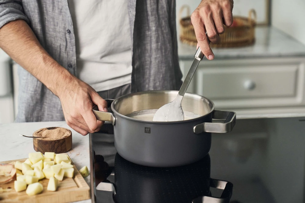 Zwilling - Pure puodų ir keptuvių rinkinys - pilkas - 3 dalių