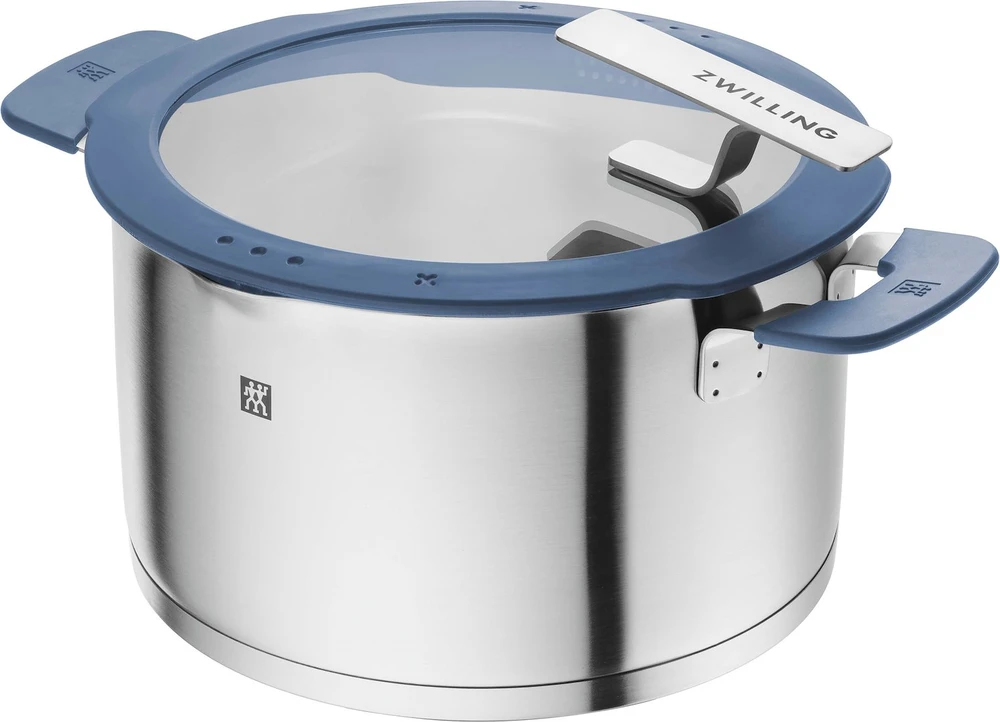 Puodų rinkinys Zwilling Simplify, 5 vnt., su melsvais dangčiais
