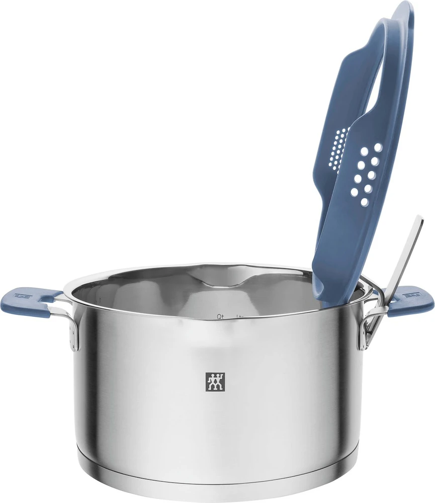 Puodų rinkinys Zwilling Simplify, 5 vnt., su melsvais dangčiais