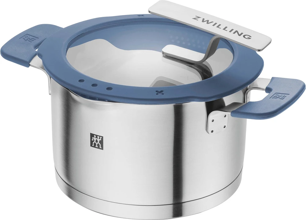 Puodų rinkinys Zwilling Simplify, 5 vnt., su melsvais dangčiais