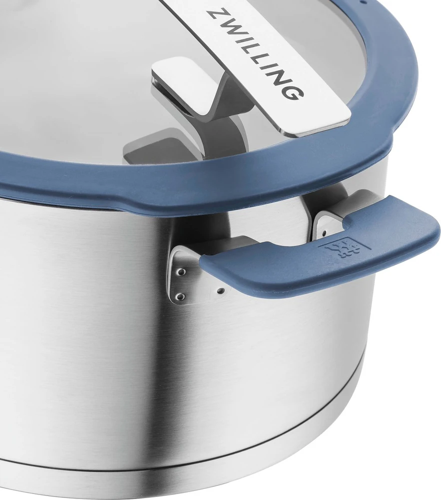 Puodų rinkinys Zwilling Simplify, 5 vnt., su melsvais dangčiais