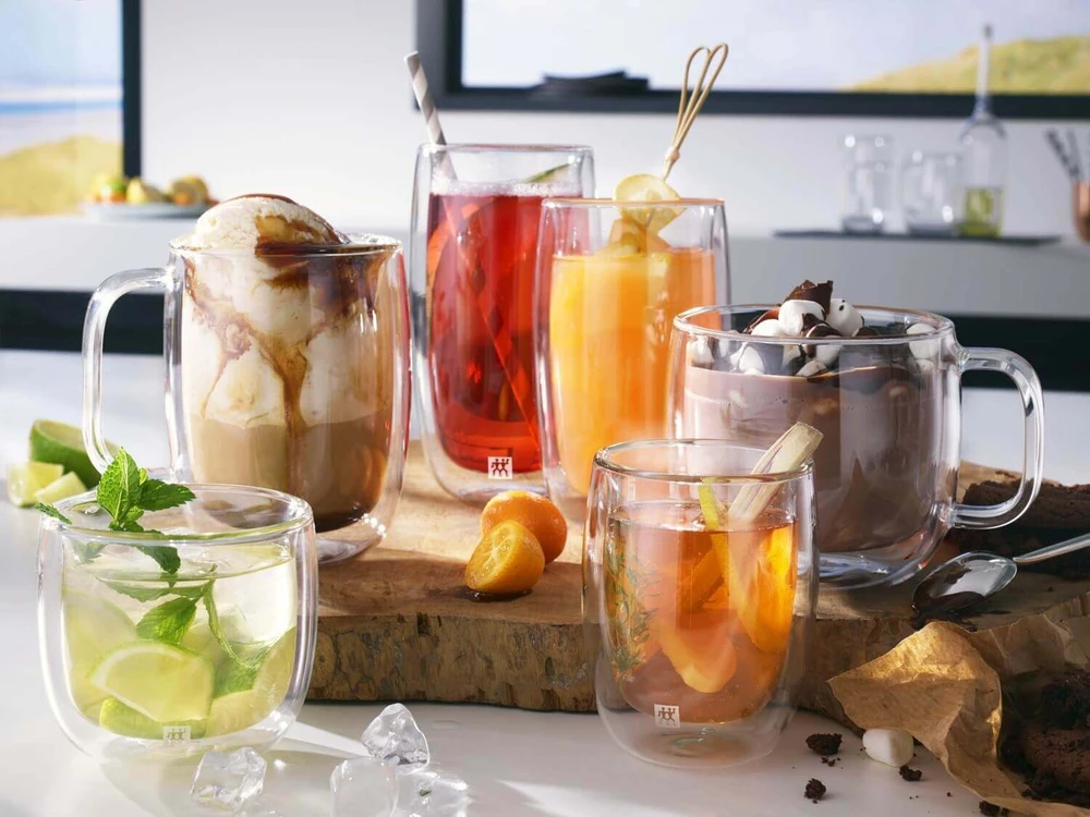 Kavos Puodeliai - Zwilling Sorrento Plus Latte Macchiato Stiklinės su Rankenėlėmis