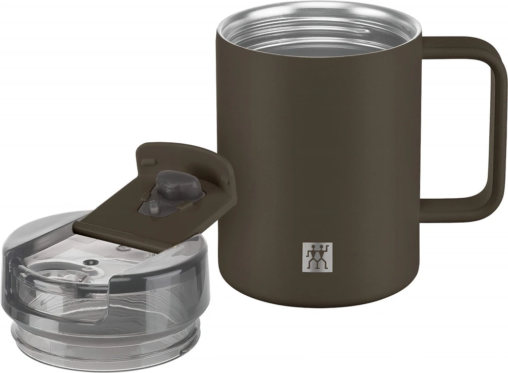 ZWILLING THERMO PLUS Termo puodelis su laikikliu - 380ml, ruda