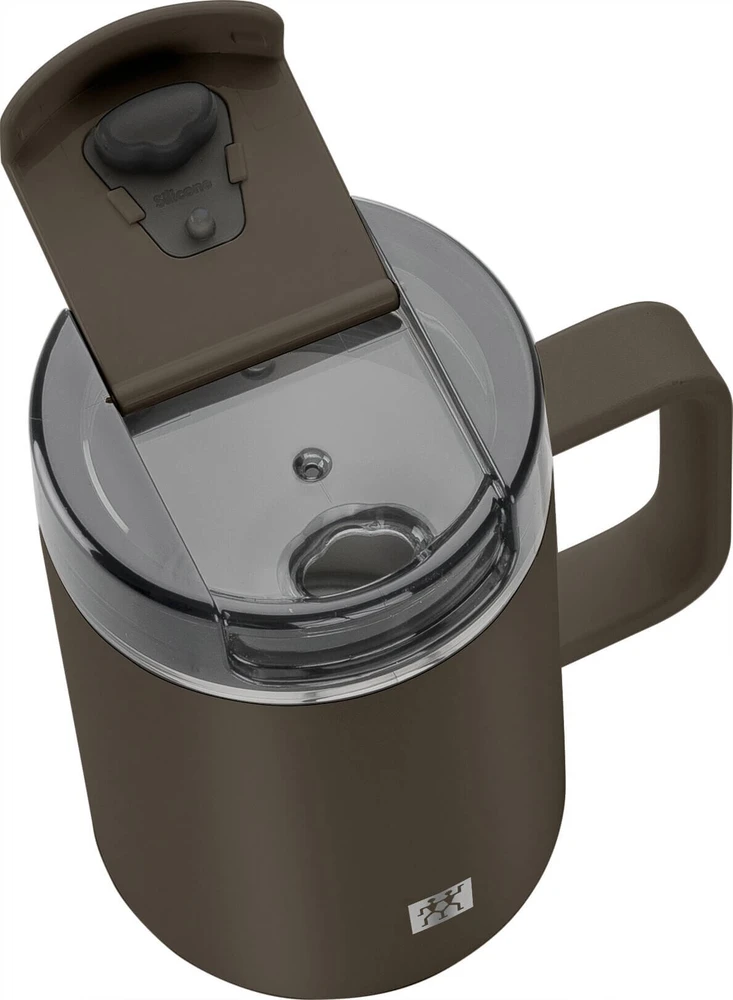 ZWILLING THERMO PLUS Termo puodelis su laikikliu - 380ml, ruda