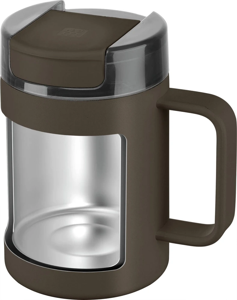 ZWILLING THERMO PLUS Termo puodelis su laikikliu - 380ml, ruda