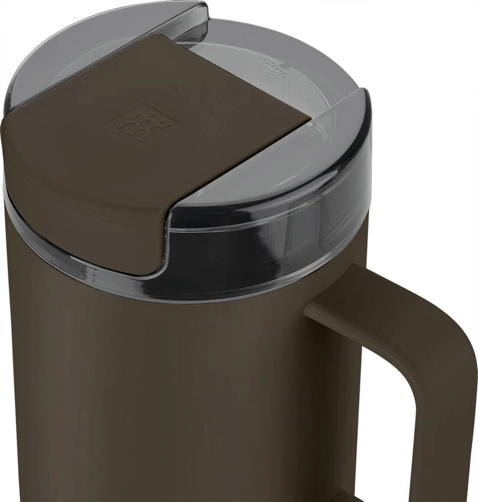 ZWILLING THERMO PLUS Termo puodelis su laikikliu - 380ml, ruda