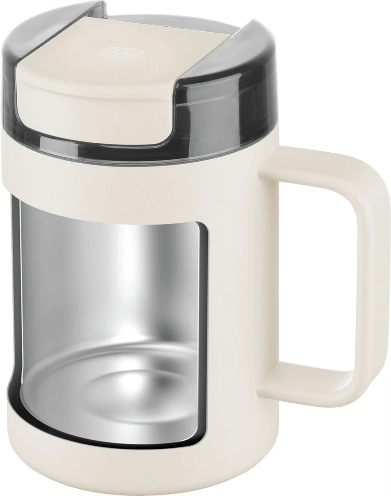 ZWILLING THERMO PLUS Termo puodelis su laikikliu - 380 ml, kreminė