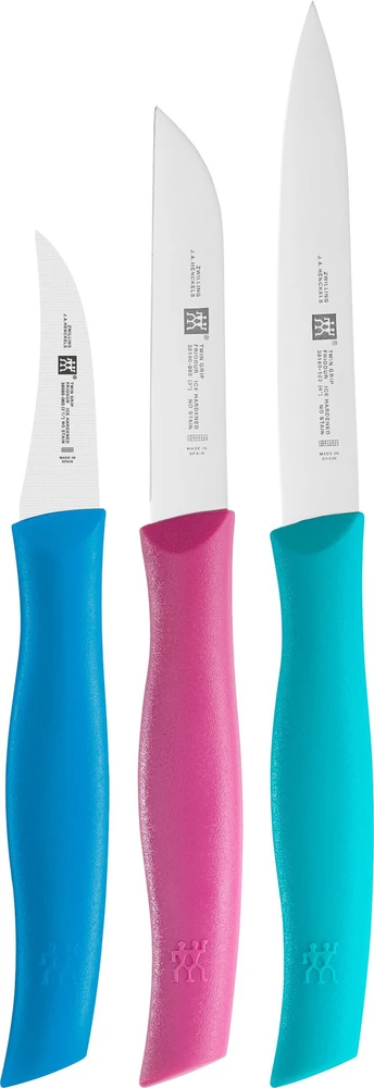 ZWILLING TWIN GRIP 3 peilių rinkinys, įvairių spalvų