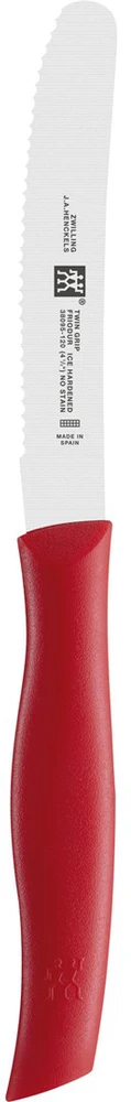 ZWILLING TWIN GRIP Nóż universalus 12 cm, raudona