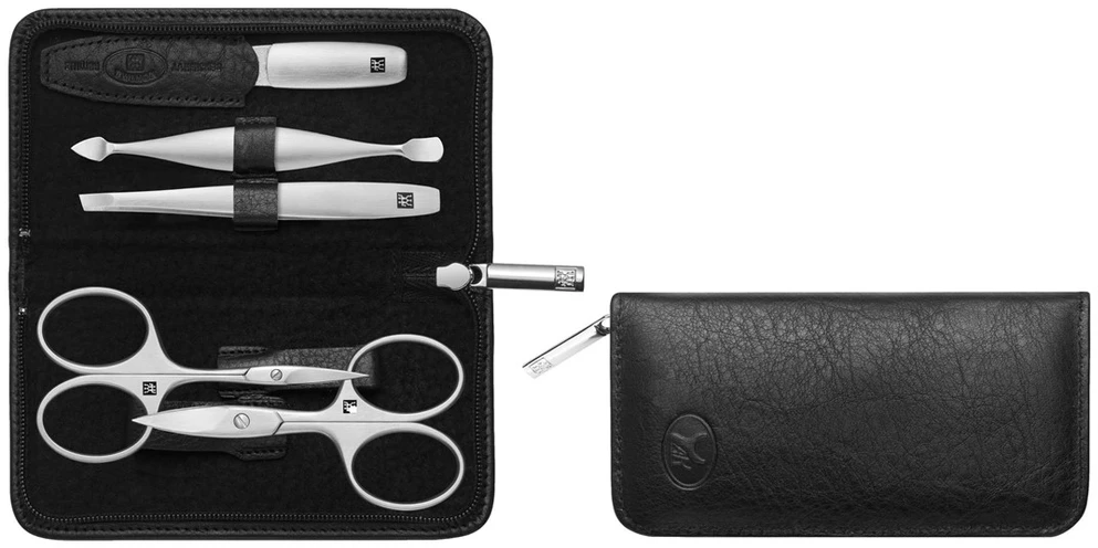 Zwilling komplektas do manicure - juoda etui, 5 dalys