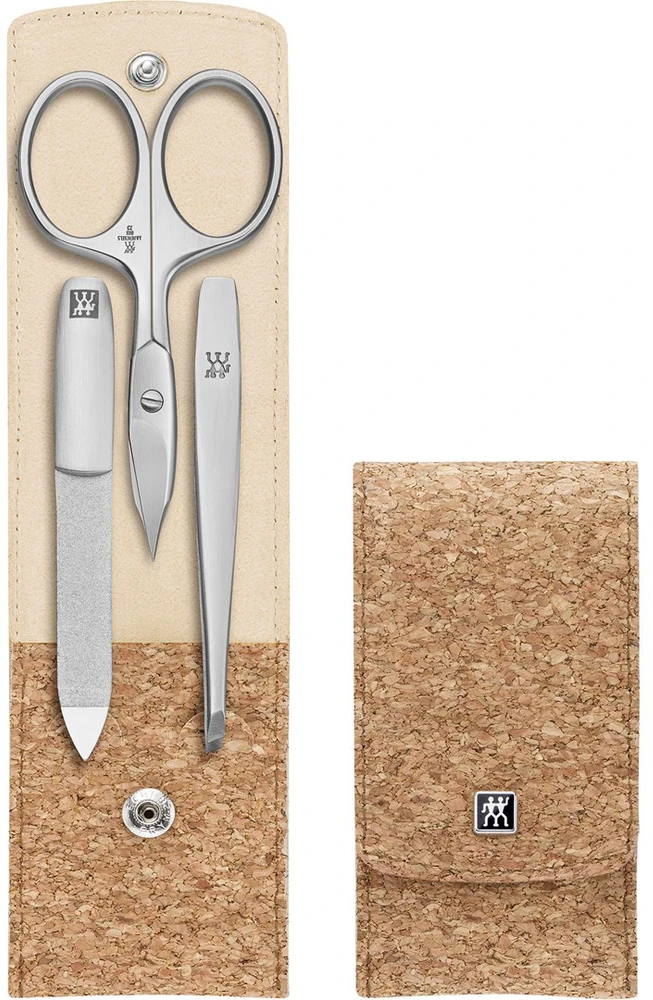 Zwilling komplektas do manicure - korkowe etui, 3 elementy