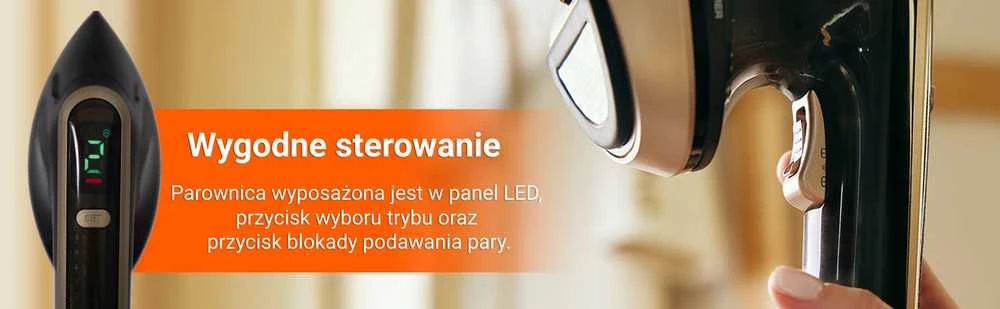 2in1 drabužių garintuvas ir lygintuvas MAGIO 1800W su LED ir garo reguliavimu