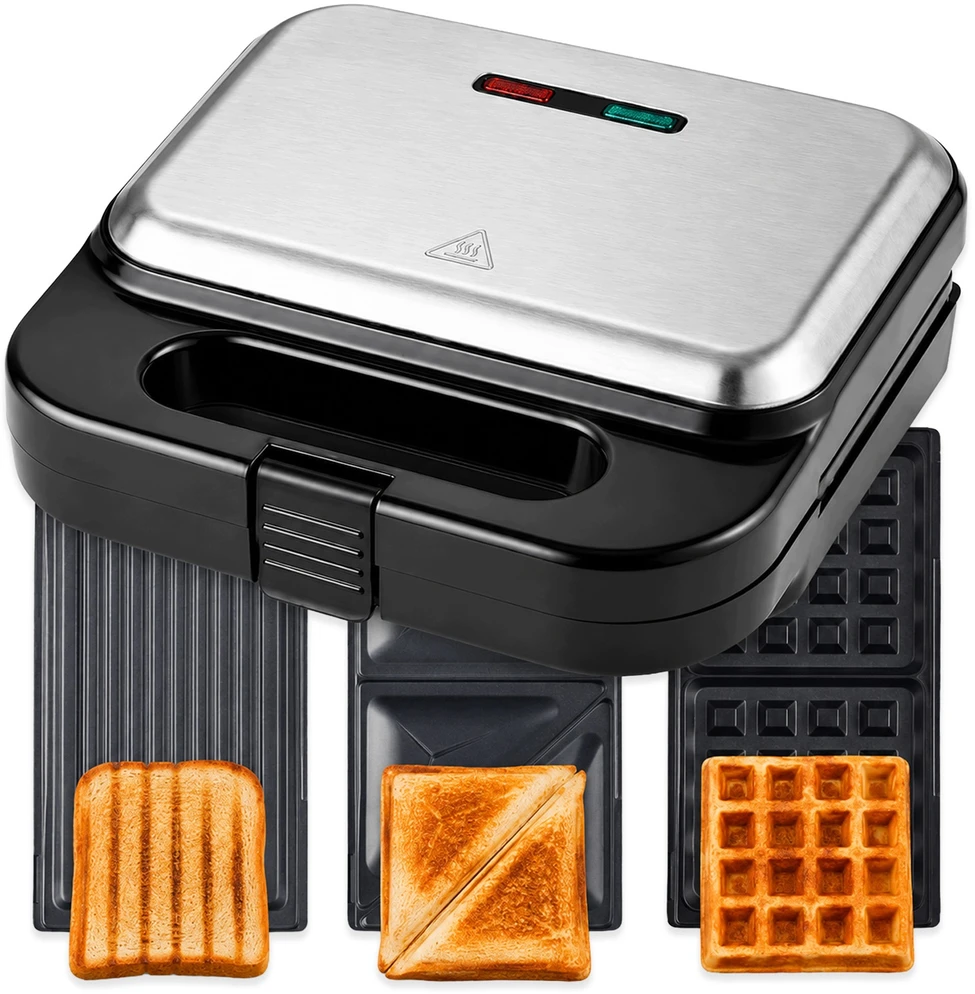 3 funkcijų sumuštinių keptuvė MEMFLOW, 750 W