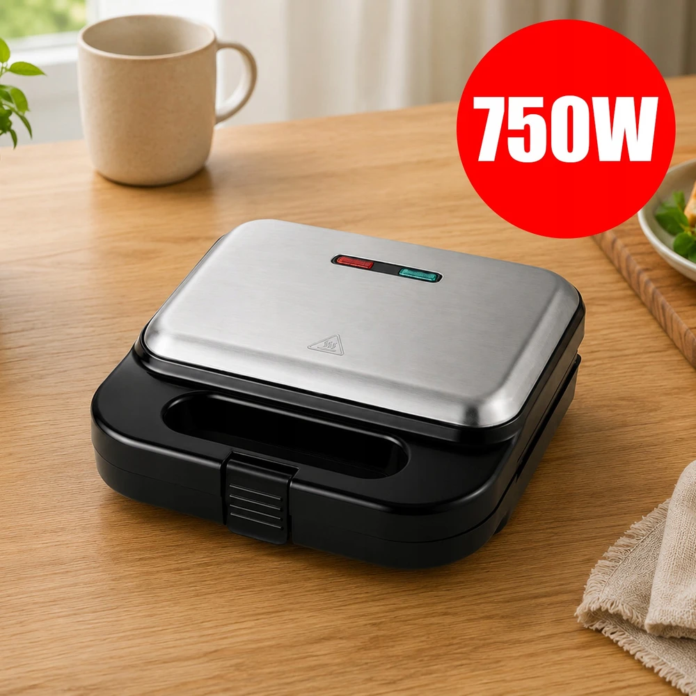3 funkcijų sumuštinių keptuvė MEMFLOW, 750 W