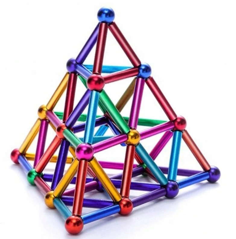 3D magnetiniai rutuliukai „NeoCube XXL“, 8 mm, 126 vnt.