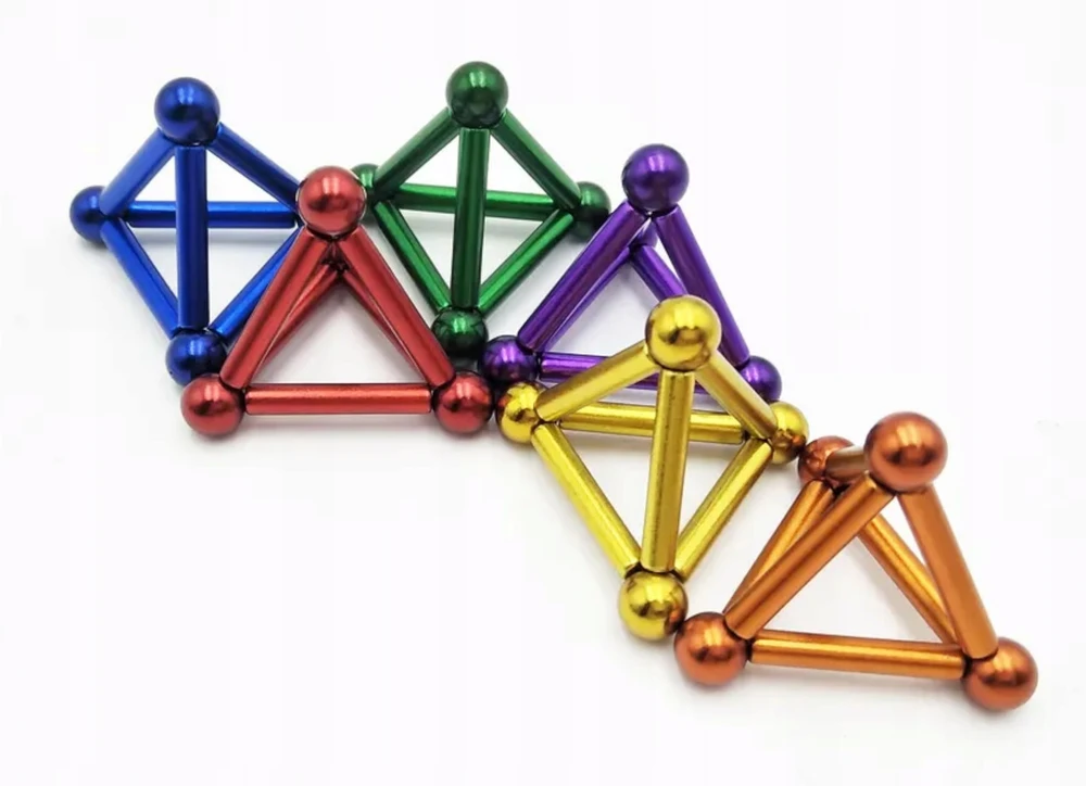 3D magnetiniai rutuliukai „NeoCube XXL“, 8 mm, 126 vnt.