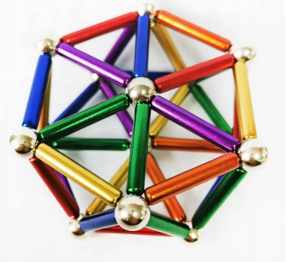 3D magnetiniai rutuliukai „NeoCube XXL“, 8 mm, 126 vnt.