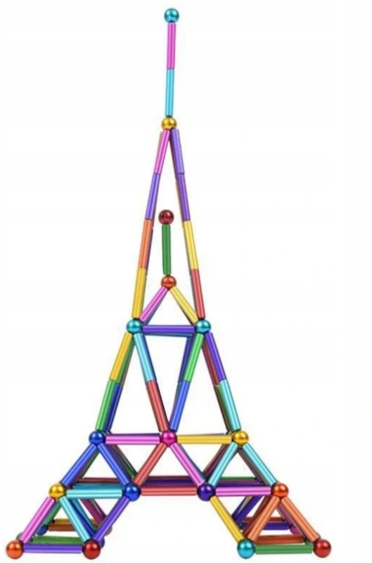 3D magnetiniai rutuliukai „NeoCube XXL“, 8 mm, 126 vnt.