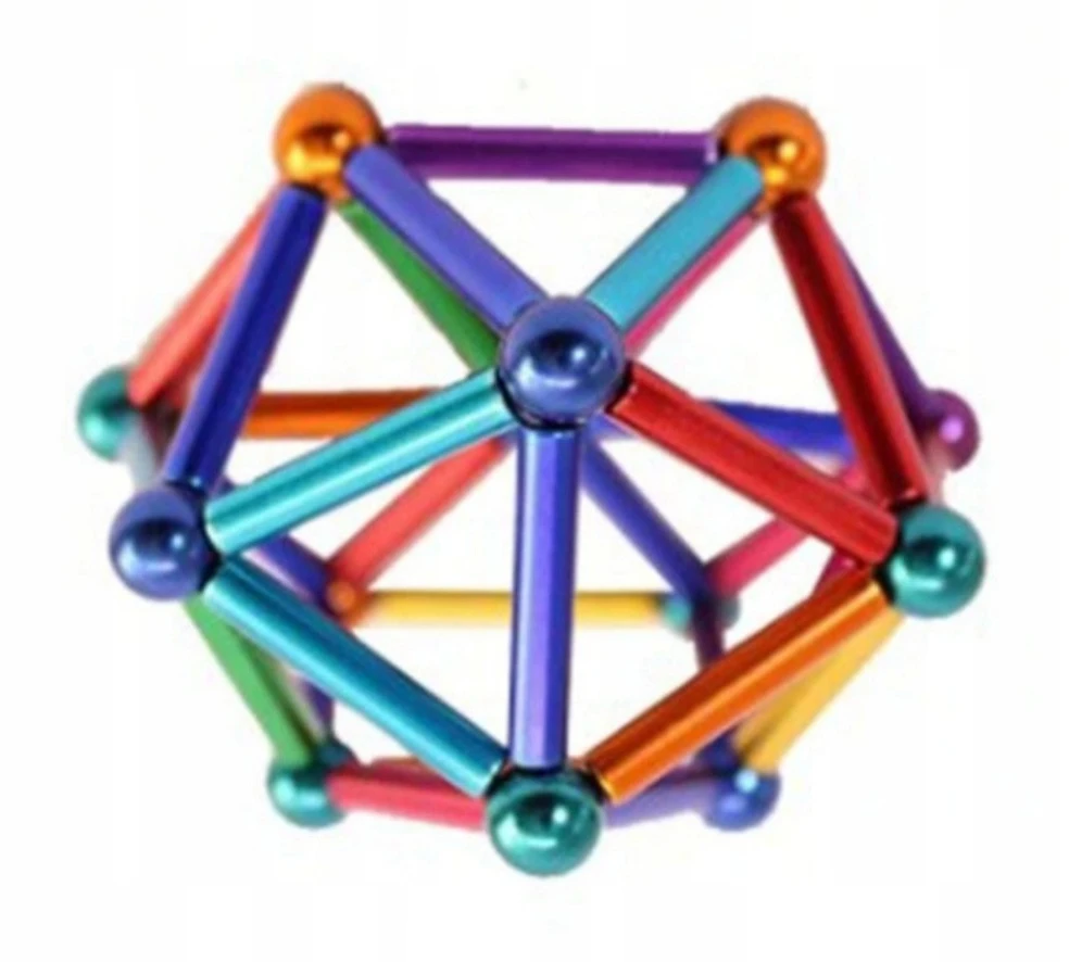 3D magnetiniai rutuliukai „NeoCube XXL“, 8 mm, 126 vnt.