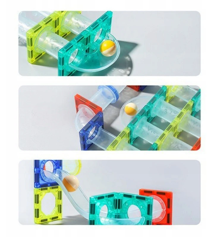3D magnetinis katapultos konstruktorius vaikams, 132 dalys