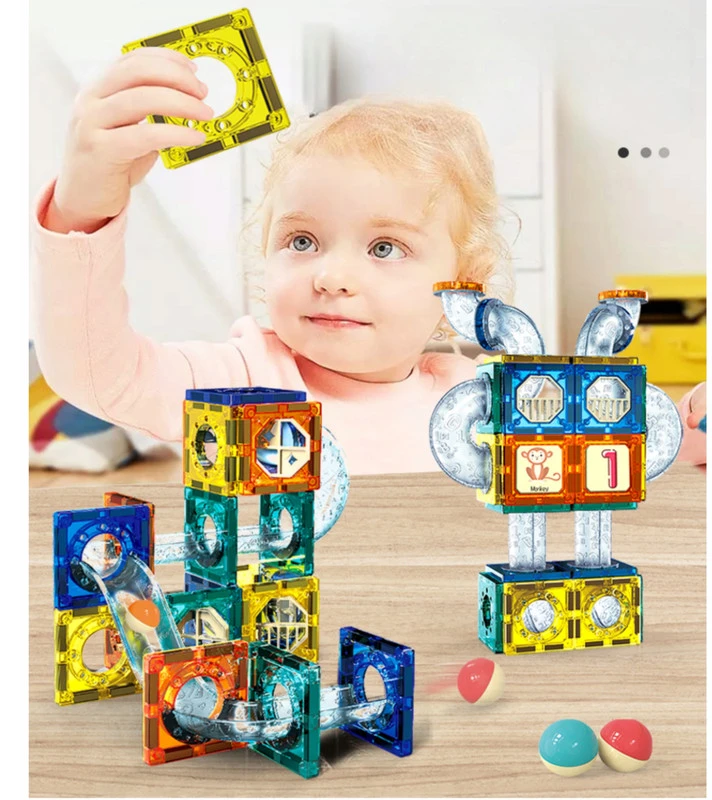 3D magnetinis katapultos konstruktorius vaikams, 132 dalys