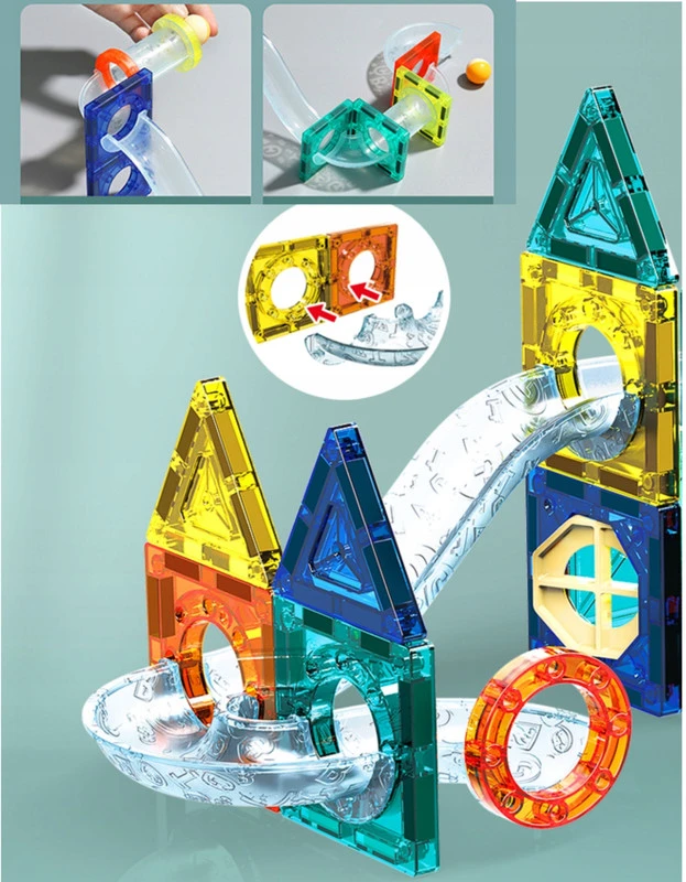 3D magnetinis katapultos konstruktorius vaikams, 132 dalys