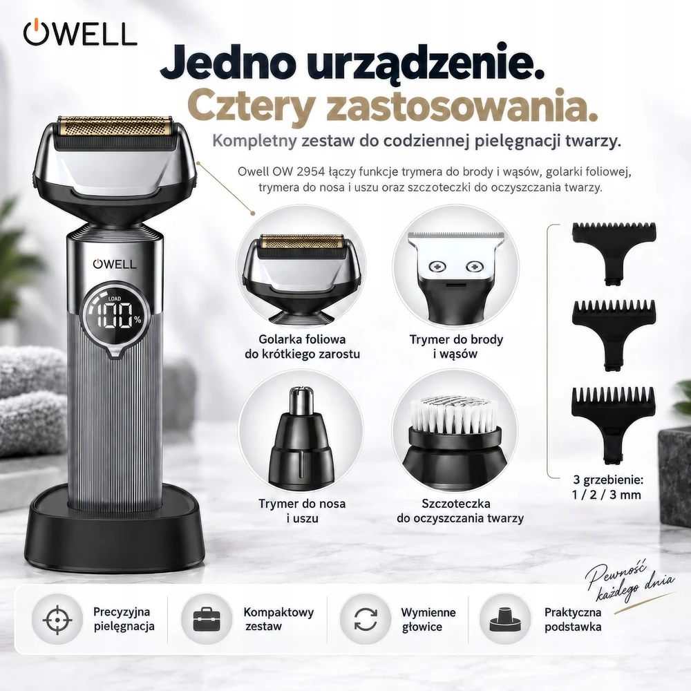 4-in-1 barzdaskutė OWELL