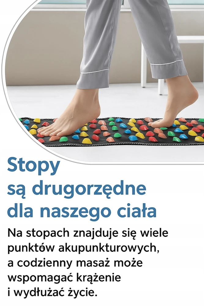Akupresūrinis pėdų masažo kilimėlis