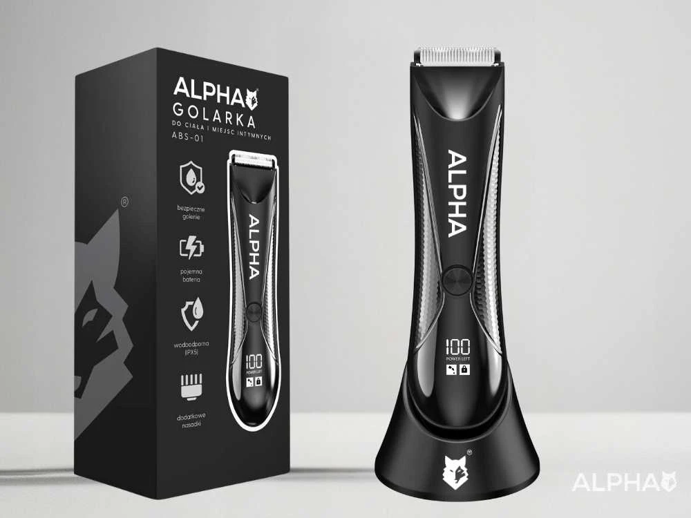 „Alpha“ intymios zonos skutimosi mašinėlė – saugus ir tikslus skutimas visiems plaukams.