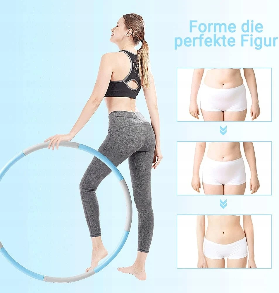 Amazon Hula lankas, 86 cm, pilkai mėlynas