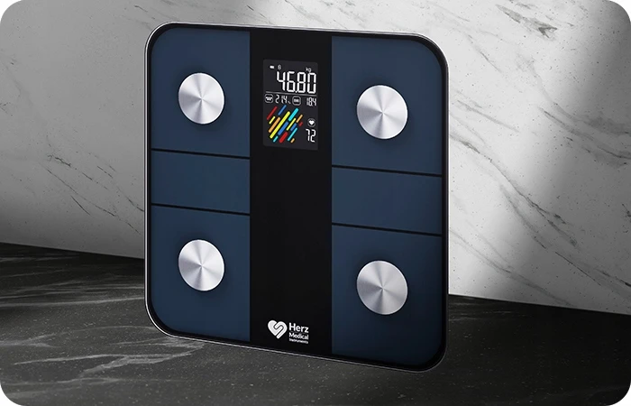 Herz Medical Instruments Išmaniosios analitinės svarstyklės Herz, juodos
